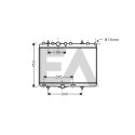 Radiatore, raffreddamento motore EACLIMA 31R55117ELA
