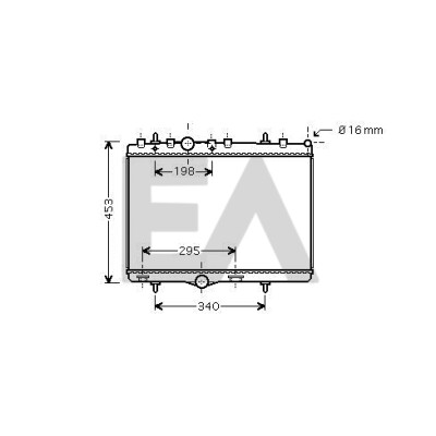Radiatore, raffreddamento motore EACLIMA 31R55117ELA