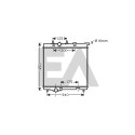 Radiatore, raffreddamento motore EACLIMA 31R55118ELA