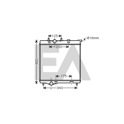 Radiatore, raffreddamento motore EACLIMA 31R55118ELA