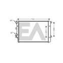 Radiatore, raffreddamento motore EACLIMA 31R77108ELA
