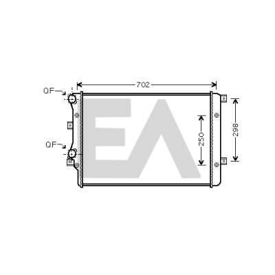 Radiatore, raffreddamento motore EACLIMA 31R77108ELA