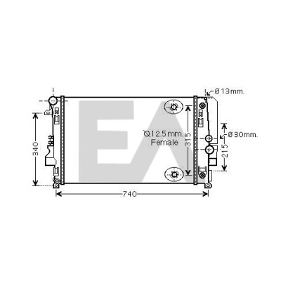 Radiatore, raffreddamento motore EACLIMA 31R50182ELA