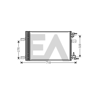 Condensatore, aria condizionata EACLIMA 30C54058ELA