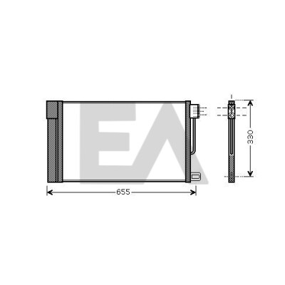 Condensatore, aria condizionata EACLIMA 30C25055ELA
