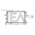 Radiatore, raffreddamento motore EACLIMA 31R54195ELA