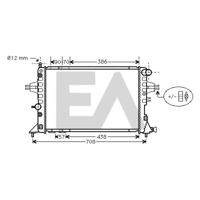Radiatore, raffreddamento motore EACLIMA 31R54195ELA