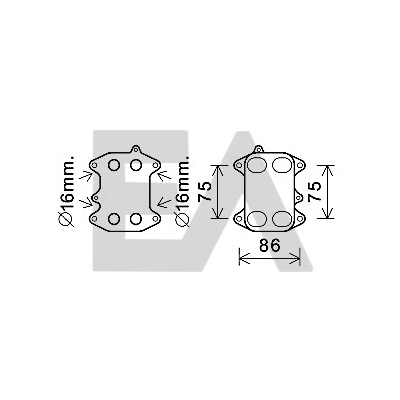 Radiatore dell'olio, olio motore EACLIMA 37G77021ELA