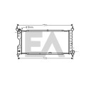 Radiatore, raffreddamento motore EACLIMA 31R54161ELA