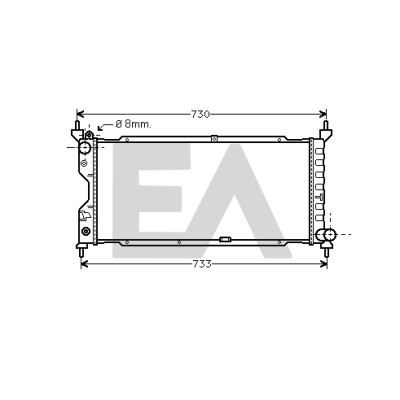 Radiatore, raffreddamento motore EACLIMA 31R54161ELA