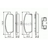 Set di 4 pastiglie freno BOSCH 0 986 494 666