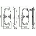Set di 4 pastiglie freno BOSCH 0 986 495 155