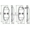 Set di 4 pastiglie freno BOSCH 0 986 495 155