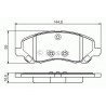 Set di 4 pastiglie freno BOSCH 0 986 495 170