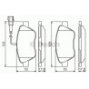Set di 4 pastiglie freno BOSCH 0 986 495 342