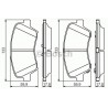 Set di 4 pastiglie freno BOSCH 0 986 495 343