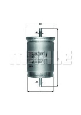 Filtro carburante MAHLE ORIGINAL KL 189