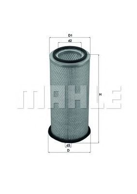 Filtro aria MAHLE ORIGINAL LX 1675
