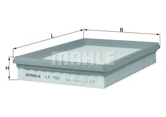 Filtro aria MAHLE ORIGINAL LX 782