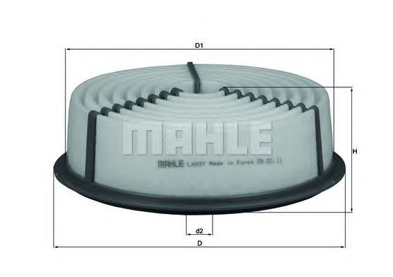 Filtro aria MAHLE ORIGINAL LX 837