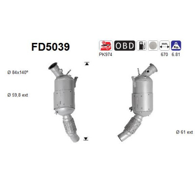 Filtro antiparticolato / particellare, Impianto gas scarico
