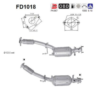 Filtro antiparticolato / particellare, Impianto gas scarico