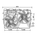 Ventola, raffreddamento motore EACLIMA 33V25078ELA