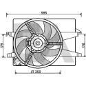 Ventola, Raffreddamento motore EACLIMA 33V22042ELA