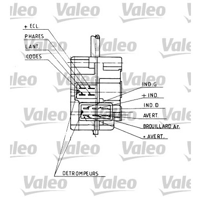 Interruttore piantone sterzo VALEO 25 11 04