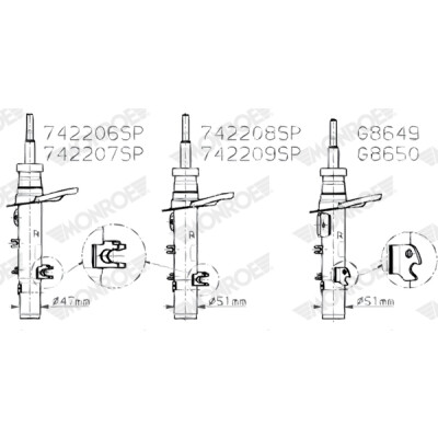 Ammortizzatore MONROE G8649