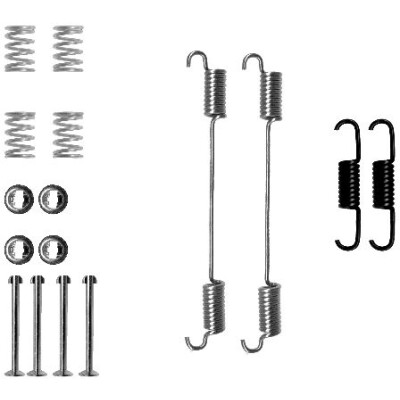 Kit accessori, ganasce freno HELLA 8DZ 355 200-601