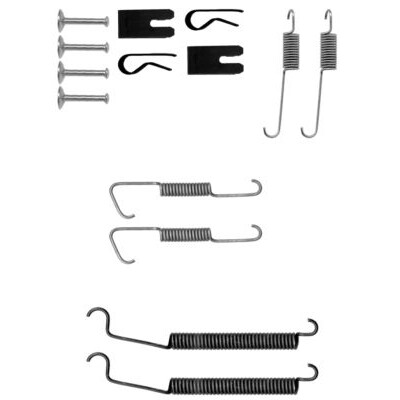 Kit accessori, ganasce freno HELLA 8DZ 355 200-631