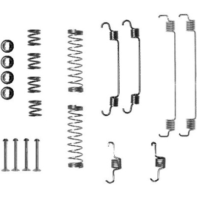 Kit accessori, ganasce freno HELLA 8DZ 355 200-741