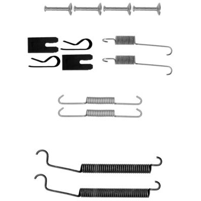 Kit accessori, ganasce freno HELLA 8DZ 355 200-911