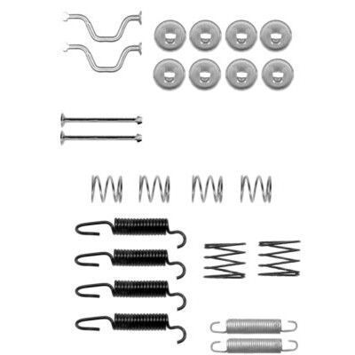Kit accessori, ganasce freno di stazionamento HELLA 8DZ 355 201-821
