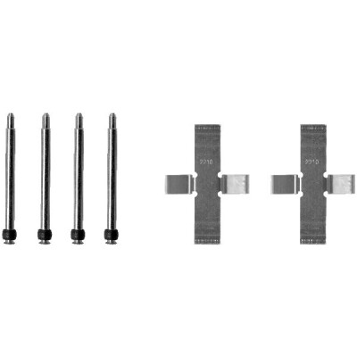 Kit accessori, pastiglie freno HELLA 8DZ 355 202-161
