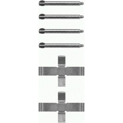 Kit accessori, pastiglie freno HELLA 8DZ 355 202-171