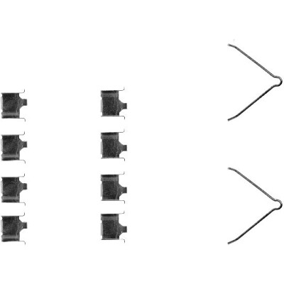 Kit accessori, pastiglie freno HELLA 8DZ 355 202-451