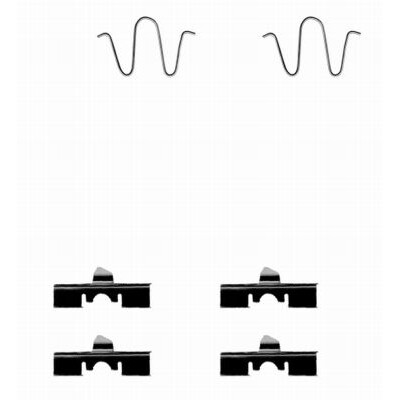 Kit accessori, pastiglie freno HELLA 8DZ 355 202-471