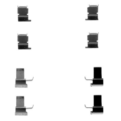 Kit accessori, pastiglie freno HELLA 8DZ 355 202-871