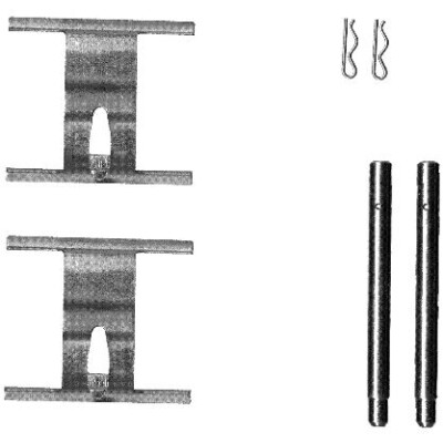 Kit accessori, pastiglie freno HELLA 8DZ 355 203-191