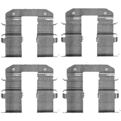 Kit accessori, pastiglie freno HELLA 8DZ 355 203-351