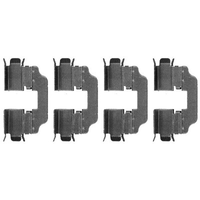 Kit accessori, pastiglie freno HELLA 8DZ 355 203-411