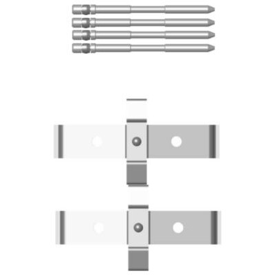 Kit accessori, pastiglie freno HELLA 8DZ 355 203-571