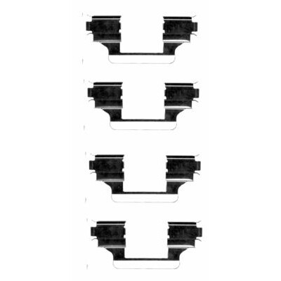 Kit accessori, pastiglie freno HELLA 8DZ 355 203-591