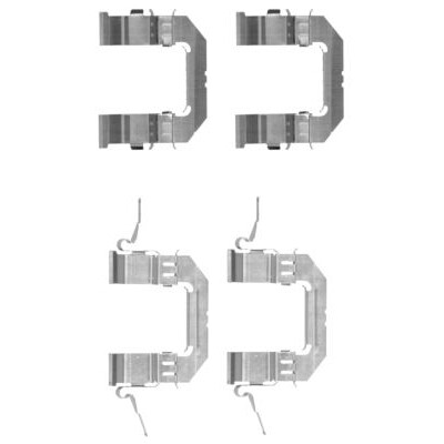 Kit accessori, pastiglie freno HELLA 8DZ 355 203-741