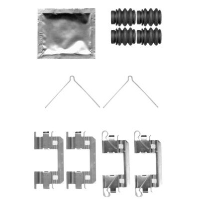 Kit accessori, pastiglie freno HELLA 8DZ 355 204-341