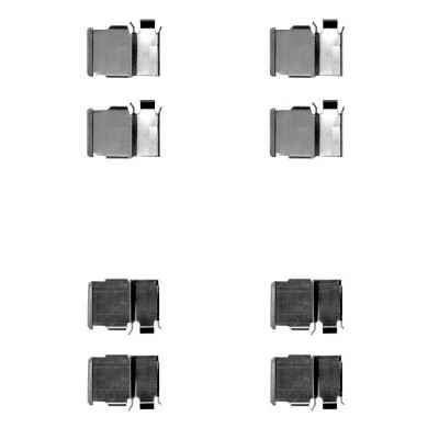 Kit accessori, pastiglie freno HELLA 8DZ 355 204-421