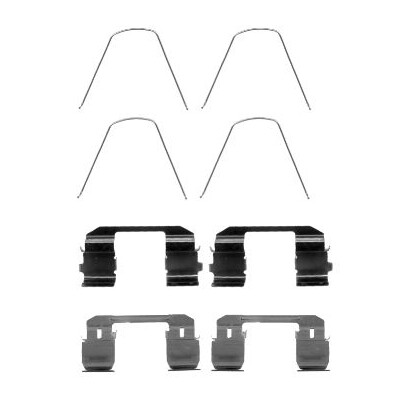 Kit accessori, pastiglie freno HELLA 8DZ 355 204-641