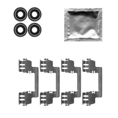 Kit accessori, pastiglie freno HELLA 8DZ 355 204-761